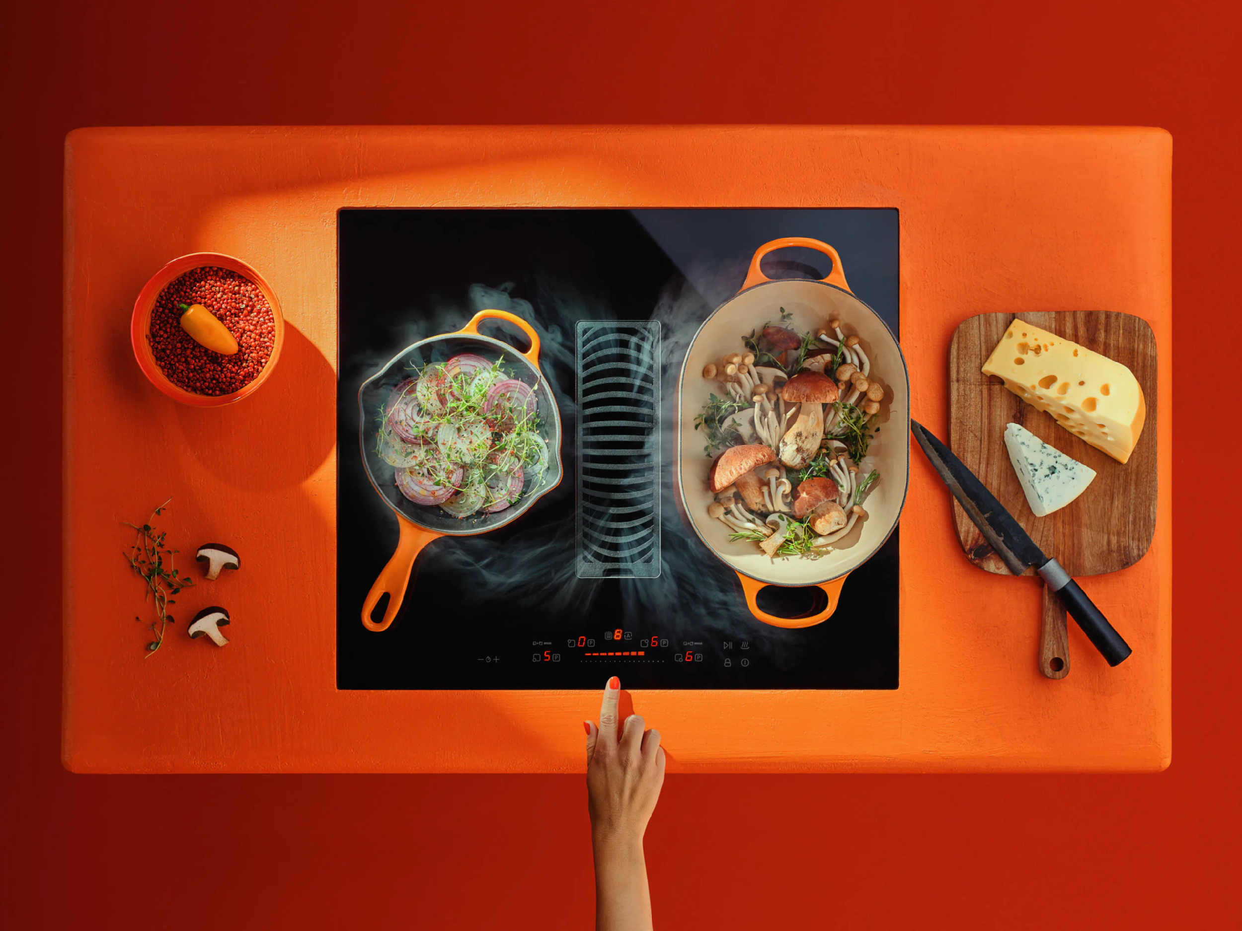 Automatická detekcia riadu indukčnej varnej dosky CDB7201C 